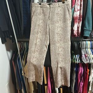 Banana Republic snakeskin print pants.  Size 8.  Good used condition
